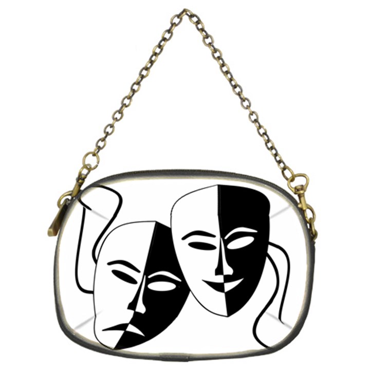 Theatermasken Masks Theater Happy Chain Purses (Two Sides) 