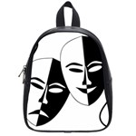 Theatermasken Masks Theater Happy School Bags (Small)  Front