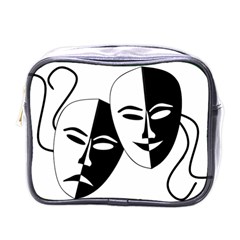 Theatermasken Masks Theater Happy Mini Toiletries Bags by Nexatart