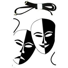 Theatermasken Masks Theater Happy Shoulder Sling Bags by Nexatart