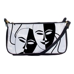 Theatermasken Masks Theater Happy Shoulder Clutch Bags by Nexatart