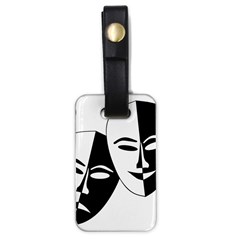 Theatermasken Masks Theater Happy Luggage Tags (one Side)  by Nexatart