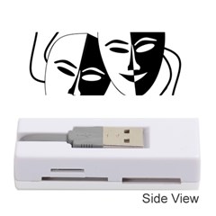 Theatermasken Masks Theater Happy Memory Card Reader (stick)  by Nexatart