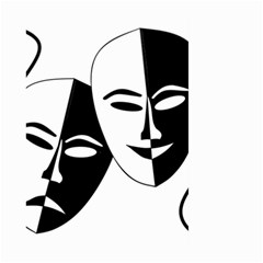 Theatermasken Masks Theater Happy Large Garden Flag (two Sides) by Nexatart