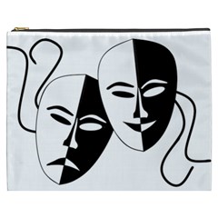 Theatermasken Masks Theater Happy Cosmetic Bag (xxxl)  by Nexatart