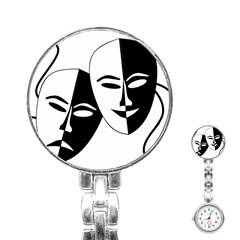 Theatermasken Masks Theater Happy Stainless Steel Nurses Watch by Nexatart