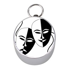 Theatermasken Masks Theater Happy Mini Silver Compasses