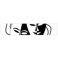 Theatermasken Masks Theater Happy Flano Scarf (small) by Nexatart