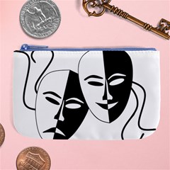 Theatermasken Masks Theater Happy Large Coin Purse by Nexatart