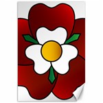 Flower Rose Glass Church Window Canvas 20  x 30   19.62 x28.9  Canvas - 1