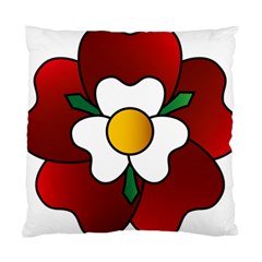 Flower Rose Glass Church Window Standard Cushion Case (two Sides) by Nexatart