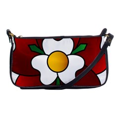 Flower Rose Glass Church Window Shoulder Clutch Bags by Nexatart