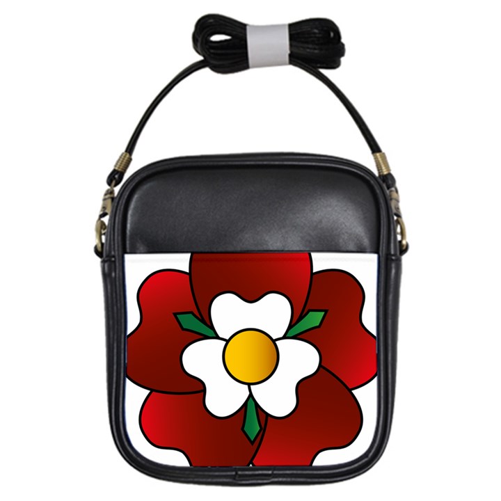 Flower Rose Glass Church Window Girls Sling Bags