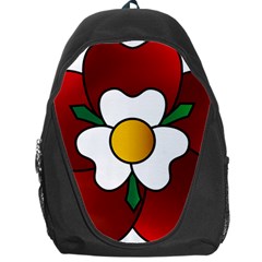 Flower Rose Glass Church Window Backpack Bag by Nexatart