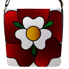 Flower Rose Glass Church Window Flap Messenger Bag (s) by Nexatart