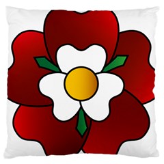 Flower Rose Glass Church Window Standard Flano Cushion Case (one Side) by Nexatart