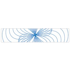 Blue Spirograph Pattern Drawing Design Flano Scarf (small) by Nexatart