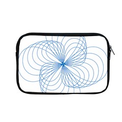 Blue Spirograph Pattern Drawing Design Apple Macbook Pro 13  Zipper Case by Nexatart