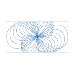 Blue Spirograph Pattern Drawing Design Yoga Headband by Nexatart