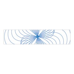 Blue Spirograph Pattern Drawing Design Velvet Scrunchie by Nexatart