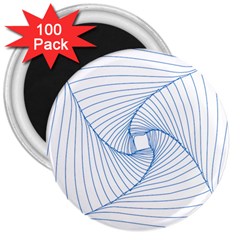 Spirograph Pattern Drawing Design 3  Magnets (100 Pack) by Nexatart