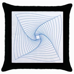 Spirograph Pattern Drawing Design Throw Pillow Case (black) by Nexatart