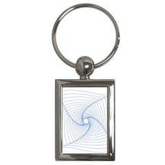 Spirograph Pattern Drawing Design Key Chains (rectangle) 