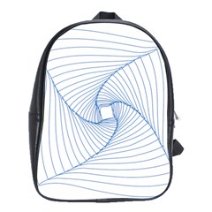 Spirograph Pattern Drawing Design School Bags(large)  by Nexatart