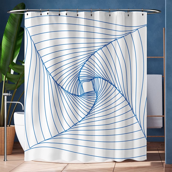 Spirograph Pattern Drawing Design Shower Curtain 60  x 72  (Medium) 