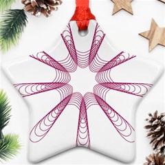 Spirograph Pattern Circle Design Star Ornament (two Sides) by Nexatart