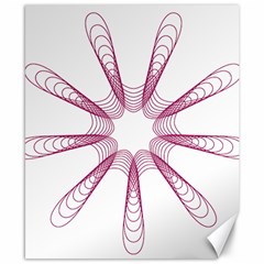 Spirograph Pattern Circle Design Canvas 8  X 10  by Nexatart