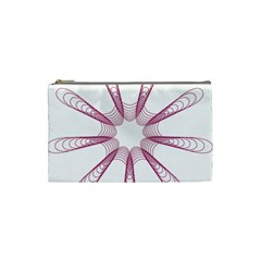 Spirograph Pattern Circle Design Cosmetic Bag (small)  by Nexatart