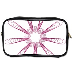 Spirograph Pattern Circle Design Toiletries Bags by Nexatart