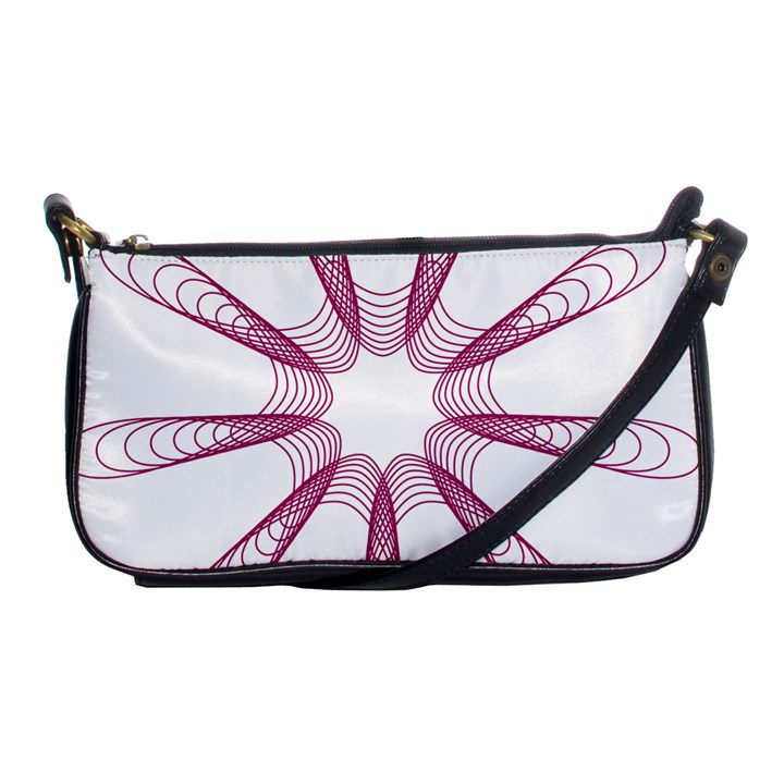 Spirograph Pattern Circle Design Shoulder Clutch Bags