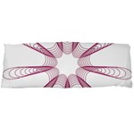 Spirograph Pattern Circle Design Body Pillow Case Dakimakura (Two Sides) Back