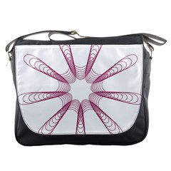 Spirograph Pattern Circle Design Messenger Bags by Nexatart