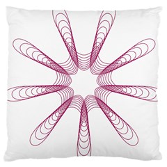 Spirograph Pattern Circle Design Large Cushion Case (two Sides) by Nexatart