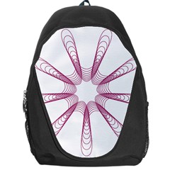 Spirograph Pattern Circle Design Backpack Bag by Nexatart