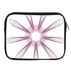 Spirograph Pattern Circle Design Apple Ipad 2/3/4 Zipper Cases by Nexatart