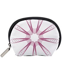 Spirograph Pattern Circle Design Accessory Pouches (small)  by Nexatart