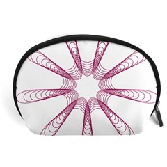 Spirograph Pattern Circle Design Accessory Pouches (large)  by Nexatart