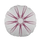 Spirograph Pattern Circle Design Standard 15  Premium Flano Round Cushions Front