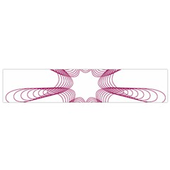 Spirograph Pattern Circle Design Flano Scarf (small) by Nexatart