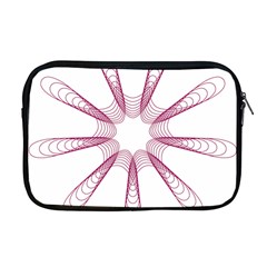 Spirograph Pattern Circle Design Apple Macbook Pro 17  Zipper Case by Nexatart