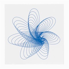 Spirograph Pattern Drawing Design Blue Medium Glasses Cloth by Nexatart