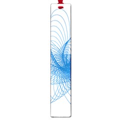 Spirograph Pattern Drawing Design Blue Large Book Marks by Nexatart