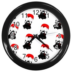 Pattern Sheep Parachute Children Wall Clocks (black) by Nexatart