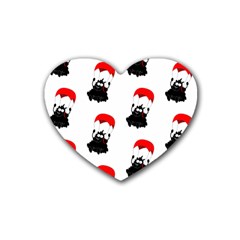 Pattern Sheep Parachute Children Heart Coaster (4 Pack)  by Nexatart