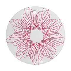 Spirograph Pattern Drawing Design Ornament (Round)