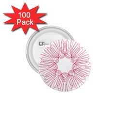 Spirograph Pattern Drawing Design 1.75  Buttons (100 pack) 